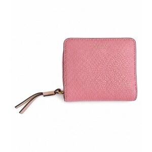 Tory Burch Pink Leather Zip Wallet